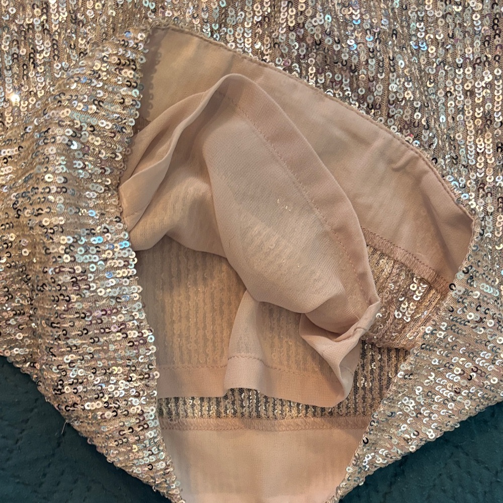 Banana Republic Sequin Pants in Silver and Cream - Picture 4 of 7